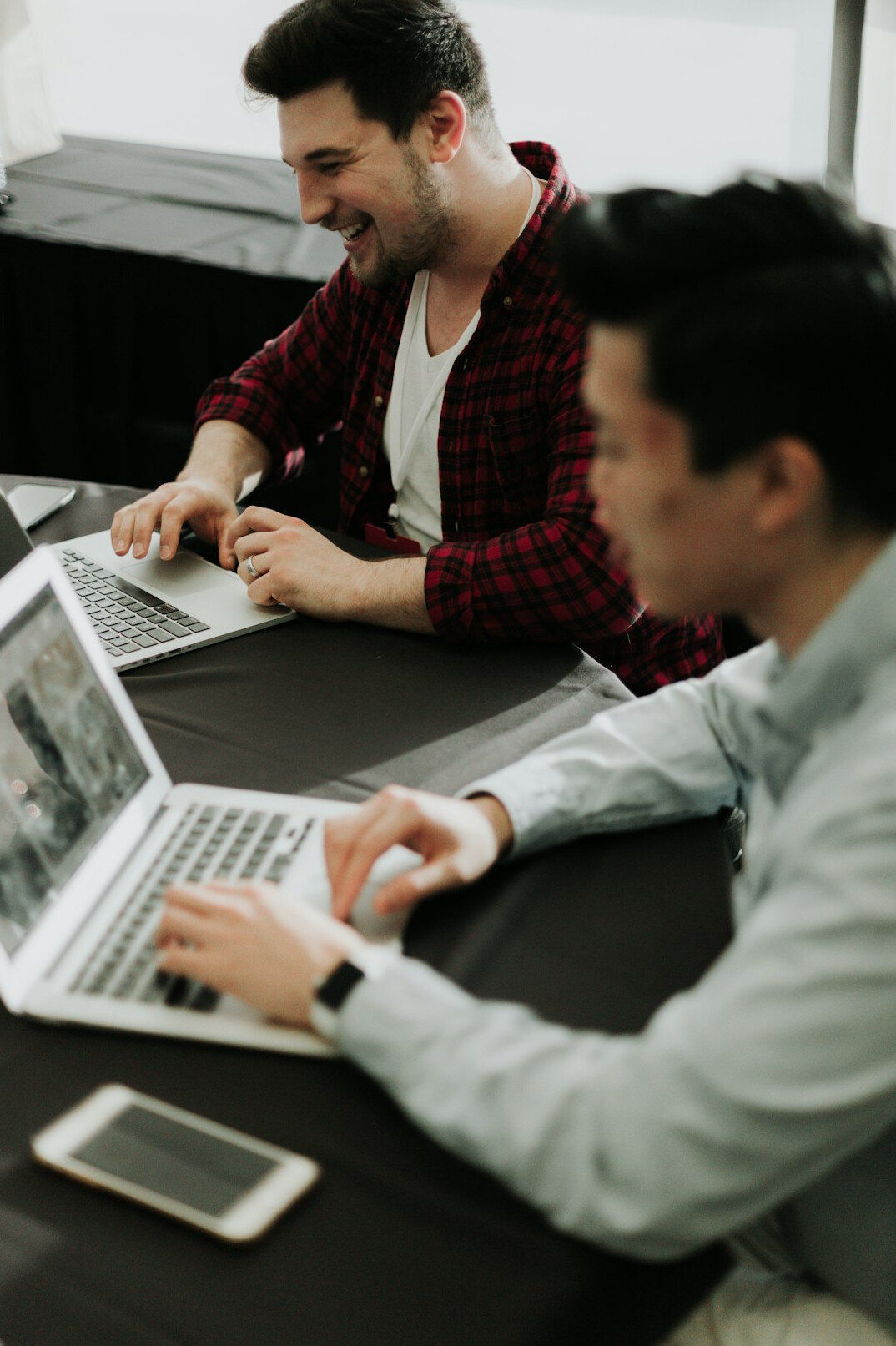 business team discussing programming solutions
